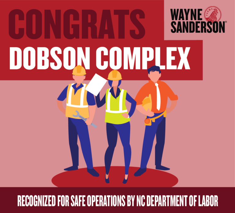 WayneSanderson Farms Dobson Complex recognized for safe operations by